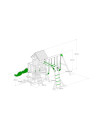 Mountpeak - Vinson Massif Swing Set And Playhouse With Wooden Roof